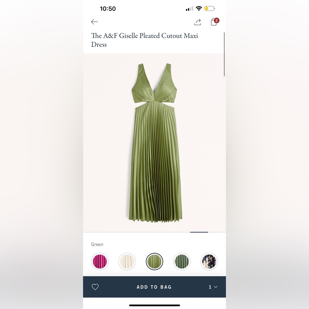 Giselle pleated cutout maxi dress